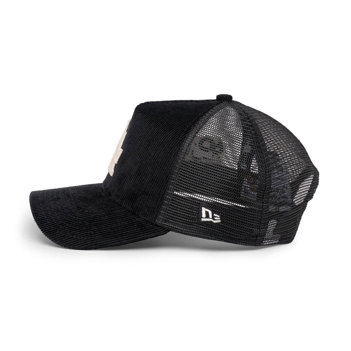 9FORTY A-Frame Trucker Los Angeles Dodgers Stadium 60th Anniversary Black Snapback