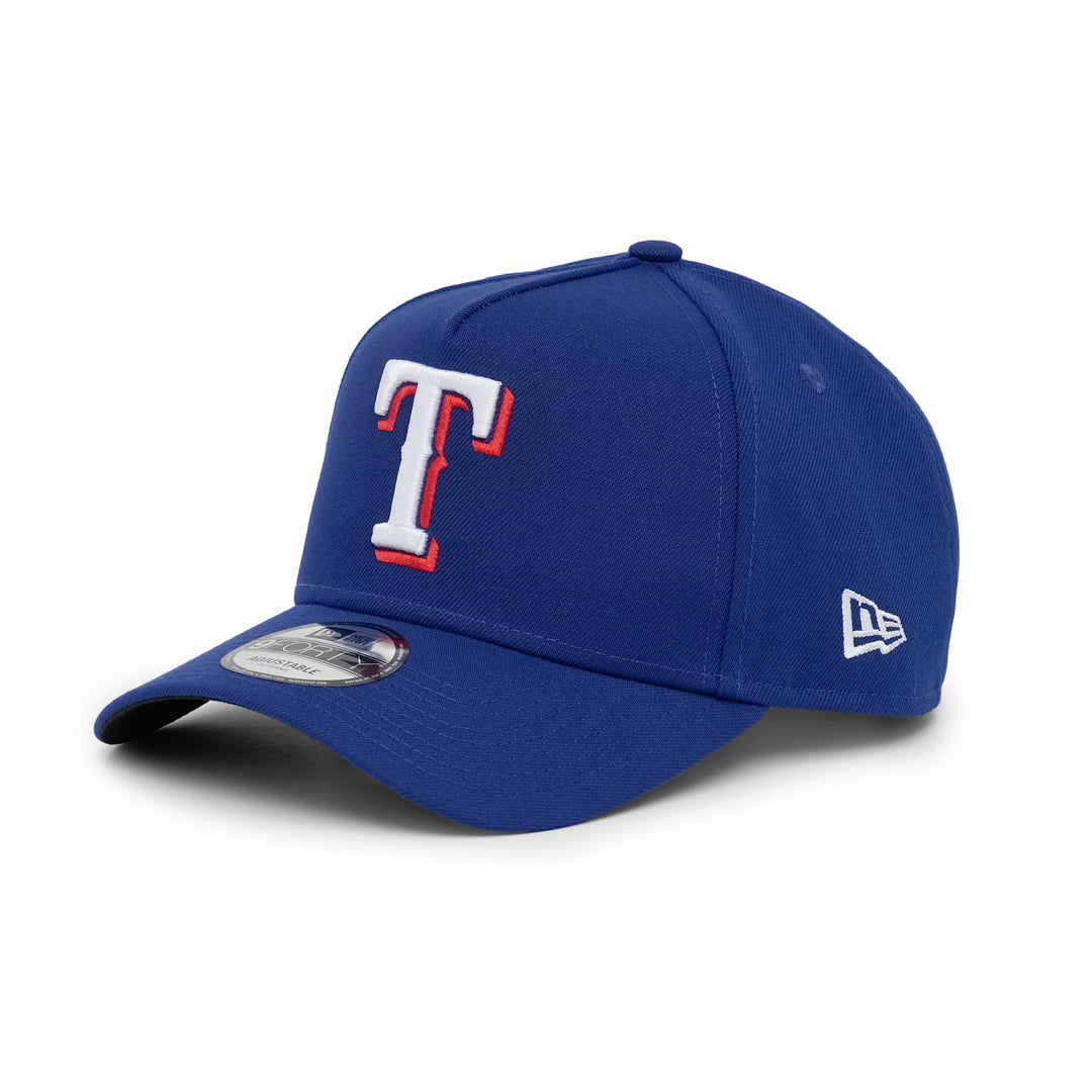 9FORTY A-Frame Texas Rangers Basic Team Dark Royal Snapback