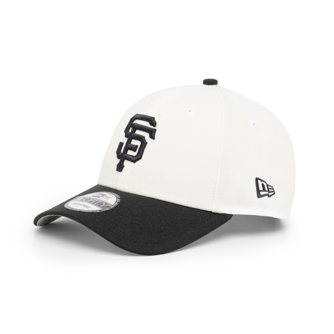 9FORTY San Francisco Giants World Champions 2014 2-Tone Black Visor Chrome White Snapback