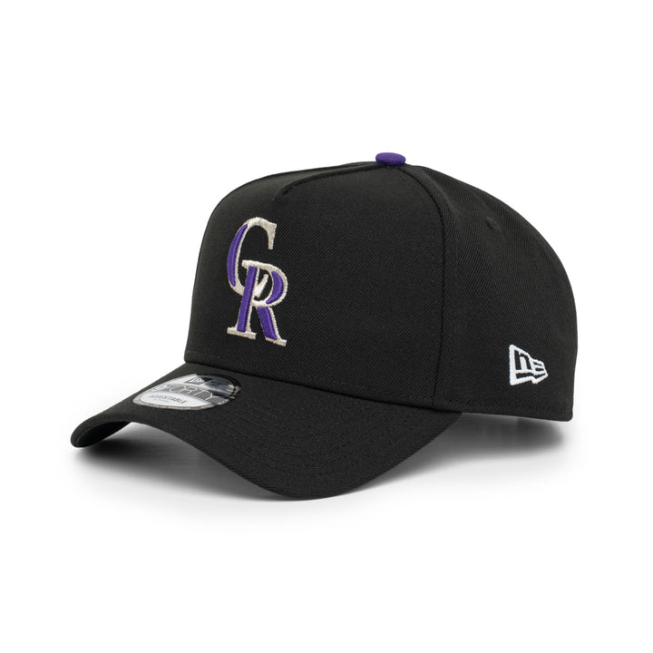 9FORTY A-Frame Colorado Rockies Basic Team Black Snapback