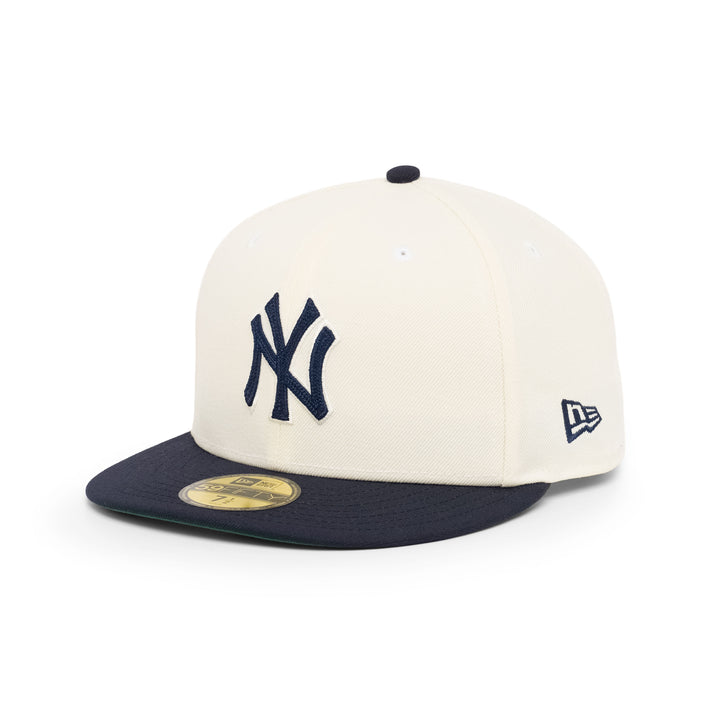 59FIFTY New York Yankees 2-Tone Chrome White Navy Fitted