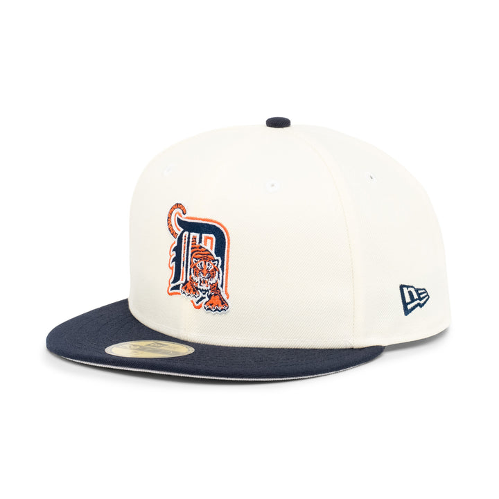 59FIFTY Detroit Tigers 2-Tone Navy Visor Chrome White Fitted