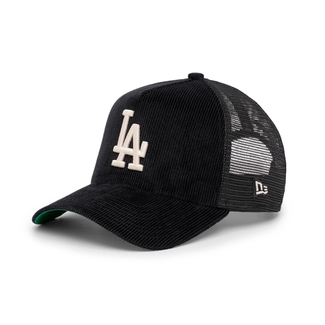 9FORTY A-Frame Trucker Los Angeles Dodgers Stadium 60th Anniversary Black Snapback