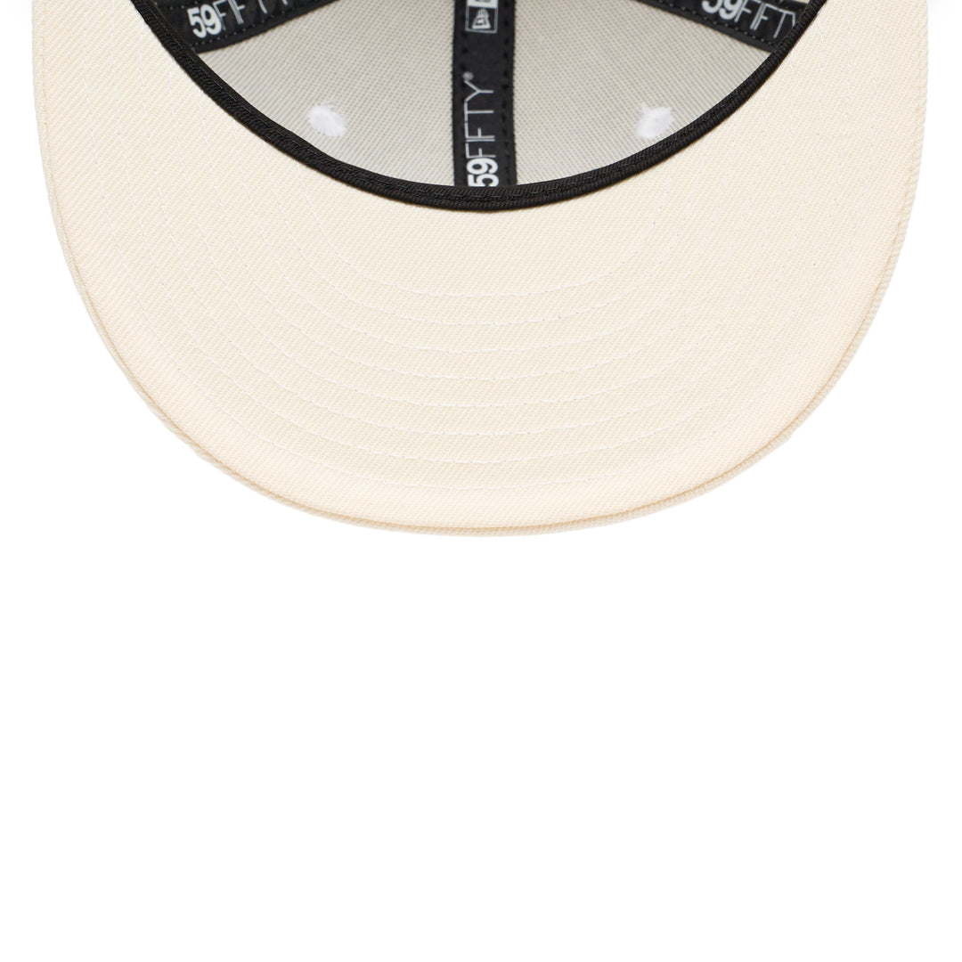 59FIFTY Los Angeles Dodgers Chrome White Fitted
