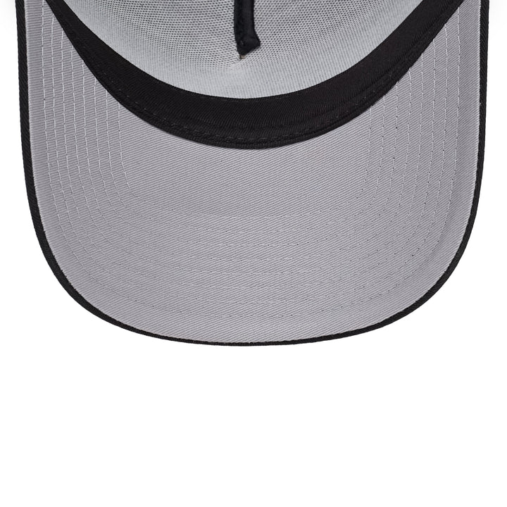 9FORTY A-Frame Trucker Los Angeles Dodgers Stadium 50th Anniversary Khaki Black Snapback
