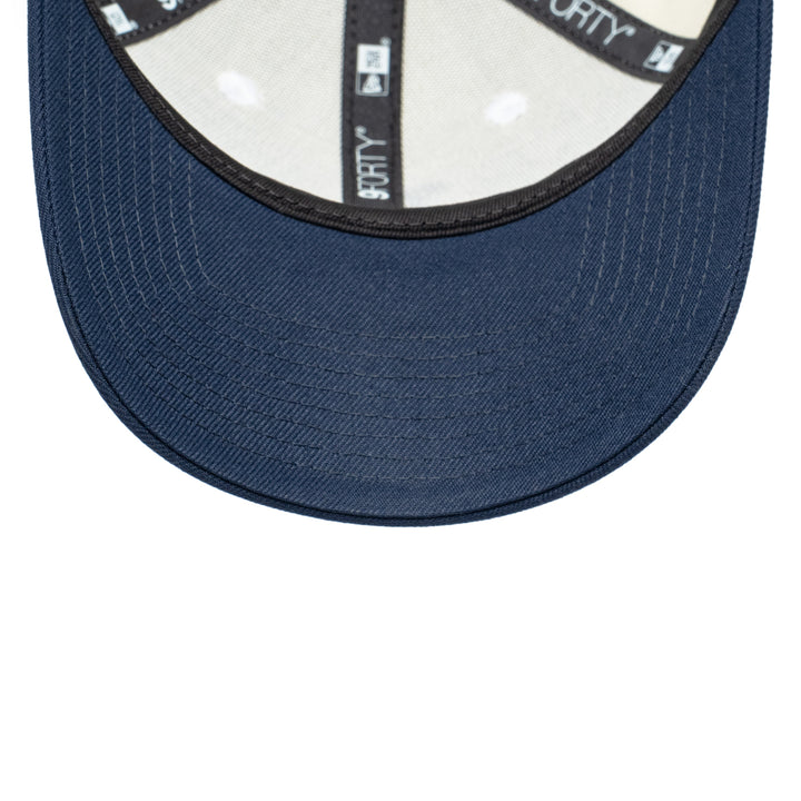 9FORTY Los Angeles Dodgers 2-Tone Navy Visor Chrome White Snapback