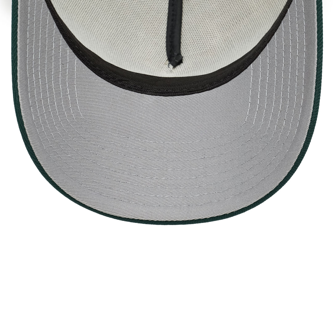 9FORTY A-Frame Los Angeles Dodgers Upside Down Chrome White Dark Green Snapback
