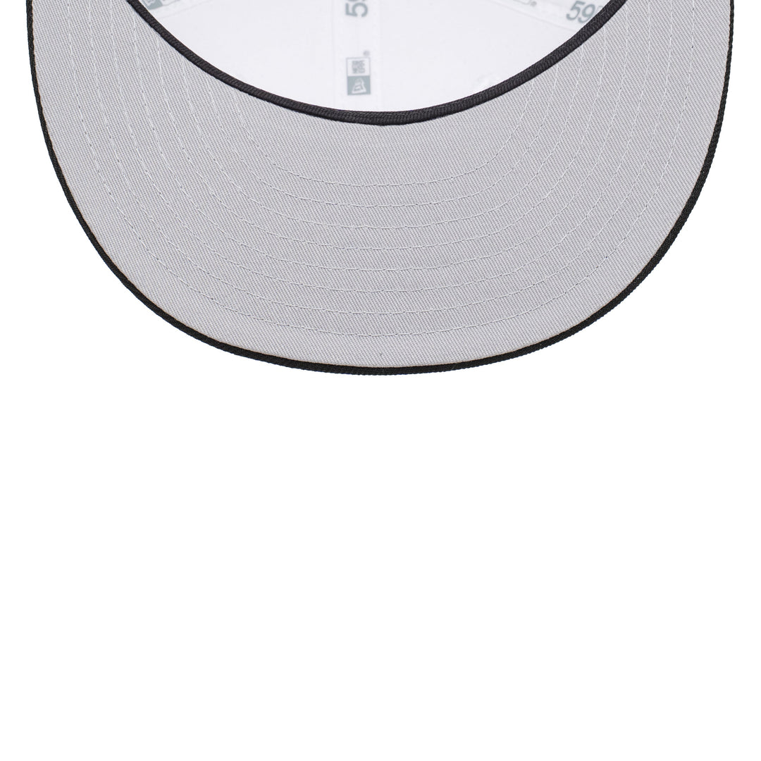 59FIFTY Cleveland Guardians All Star Game 2-Tone Black Visor Chrome White Fitted