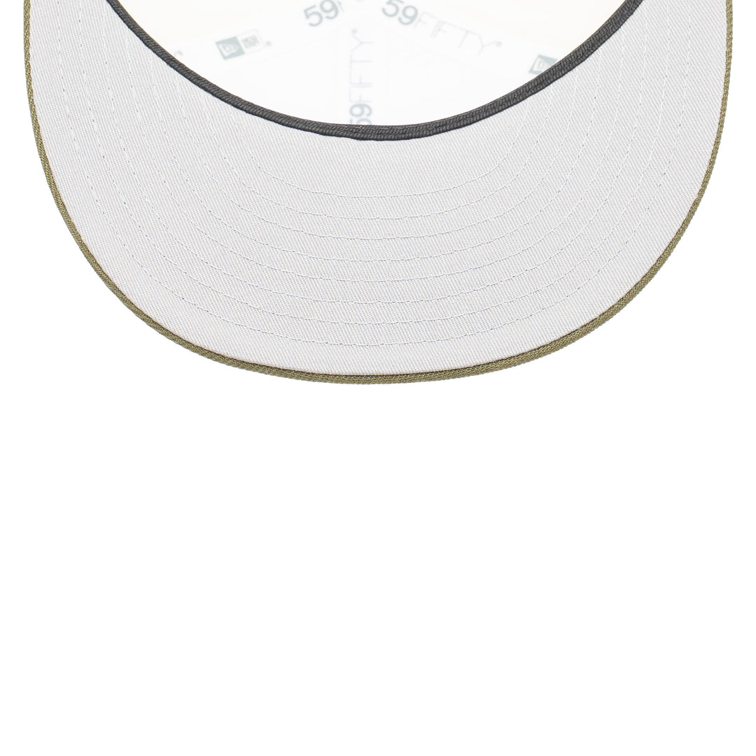 59FIFTY Texas Rangers All Star Game 2024 2-Tone New Olive Visor Chrome White Fitted
