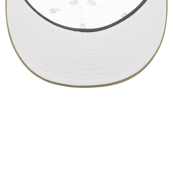 59FIFTY Texas Rangers All Star Game 2024 2-Tone New Olive Visor Chrome White Fitted