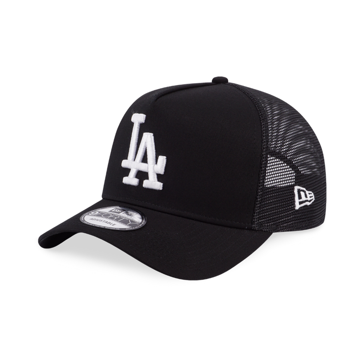 9FORTY A-Frame Trucker Los Angeles Dodgers Black Snapback