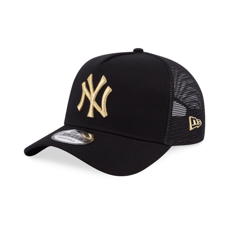 9FORTY A-Frame Trucker New York Yankees Gold Black Snapback