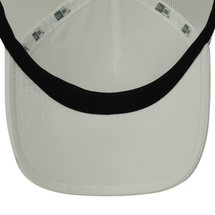 9FORTY A-Frame Golf Trucker Metal Plate White Snapback