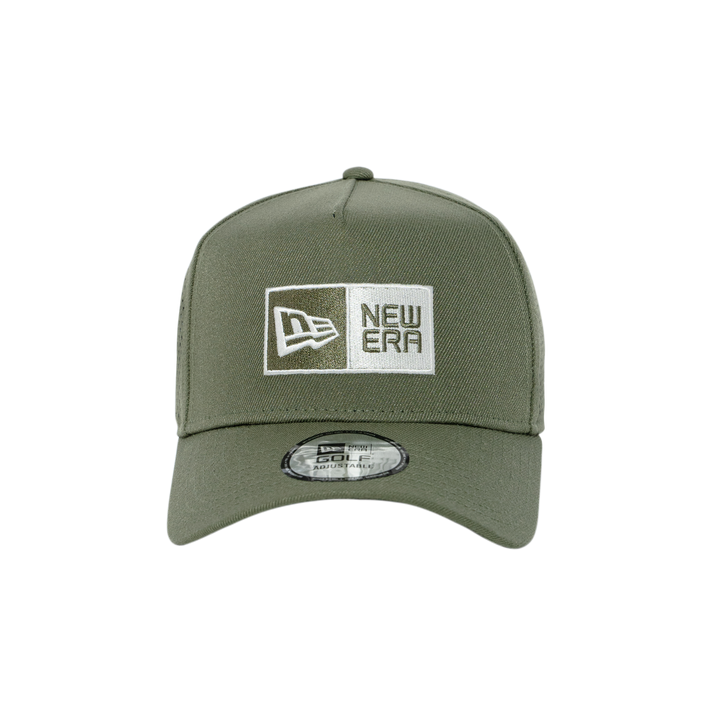 9FORTY A-Frame Golf Box Logo Laser Perforated Olive Snapback