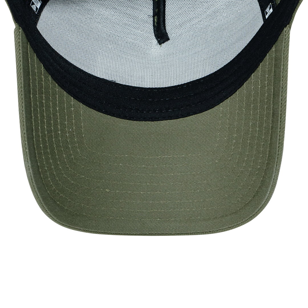 9FORTY A-Frame Golf Box Logo Laser Perforated Olive Snapback