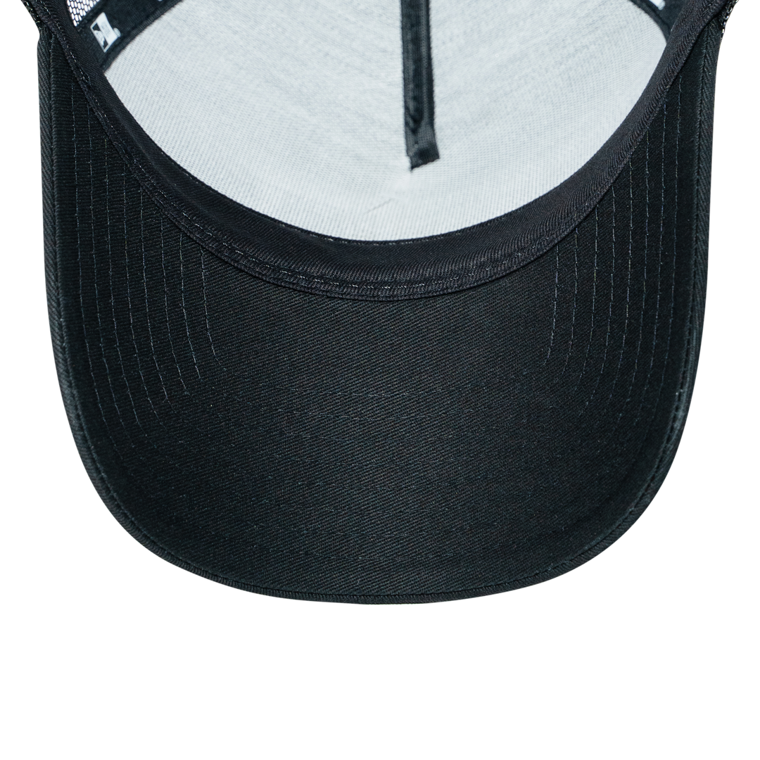 9FORTY A-Frame Trucker Box Logo Black Snapback