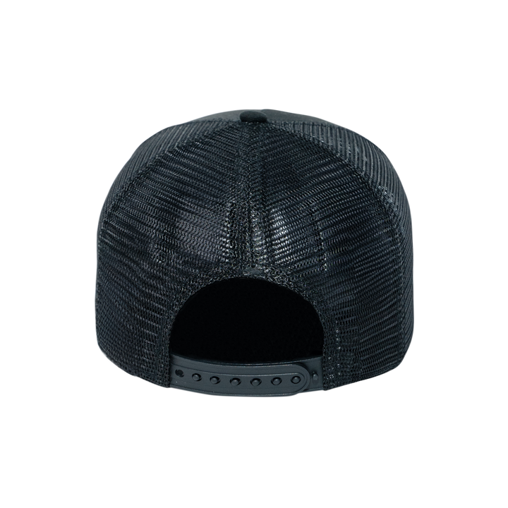 9FORTY A-Frame Trucker Box Logo Black Snapback