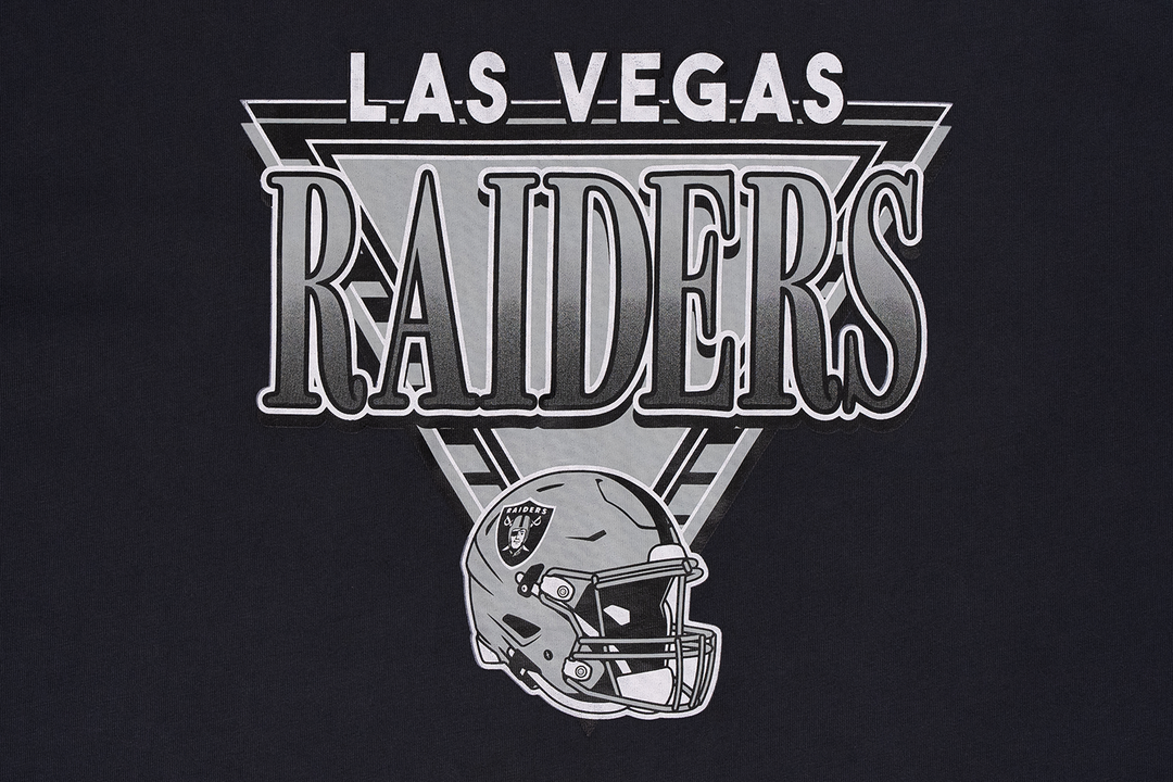 Las Vegas Raiders League Retro Black Wash Oversized Short Sleeve T-Shirt