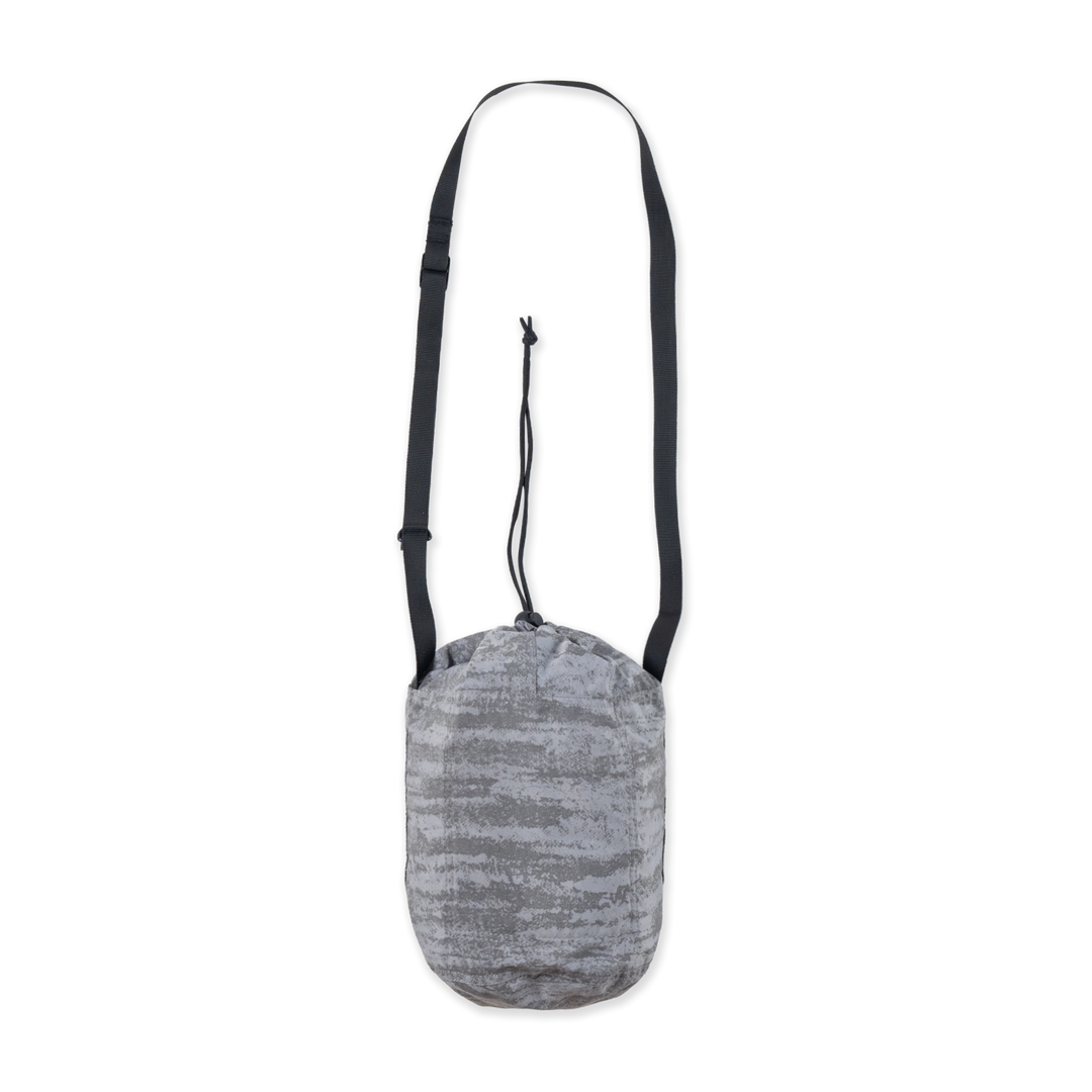 Comic Space Sliver Gray Drawstring Shoulder Bag
