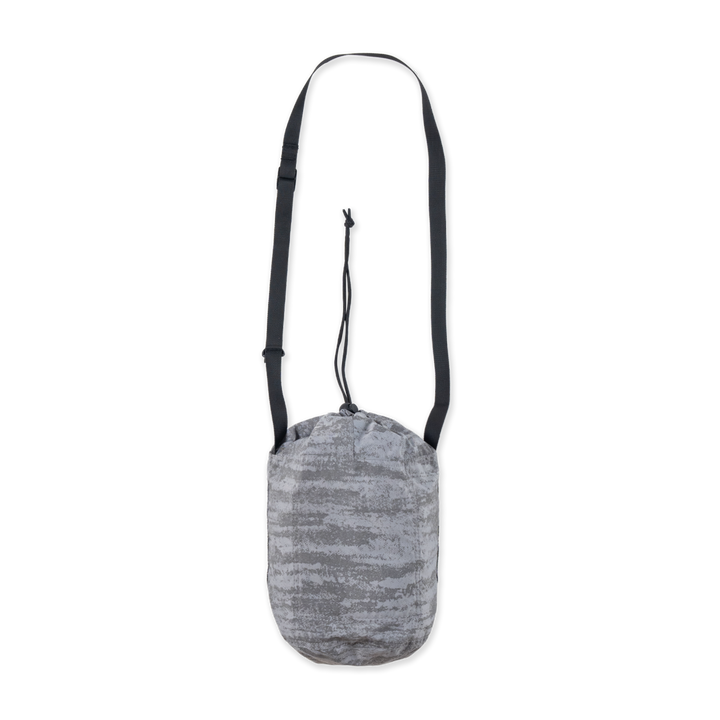 Comic Space Sliver Gray Drawstring Shoulder Bag