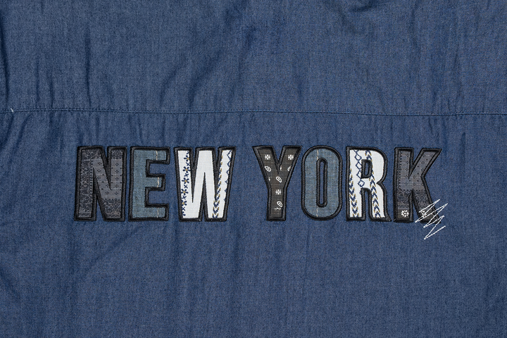 New Era Boro Contemporary Navy Woven Shirt