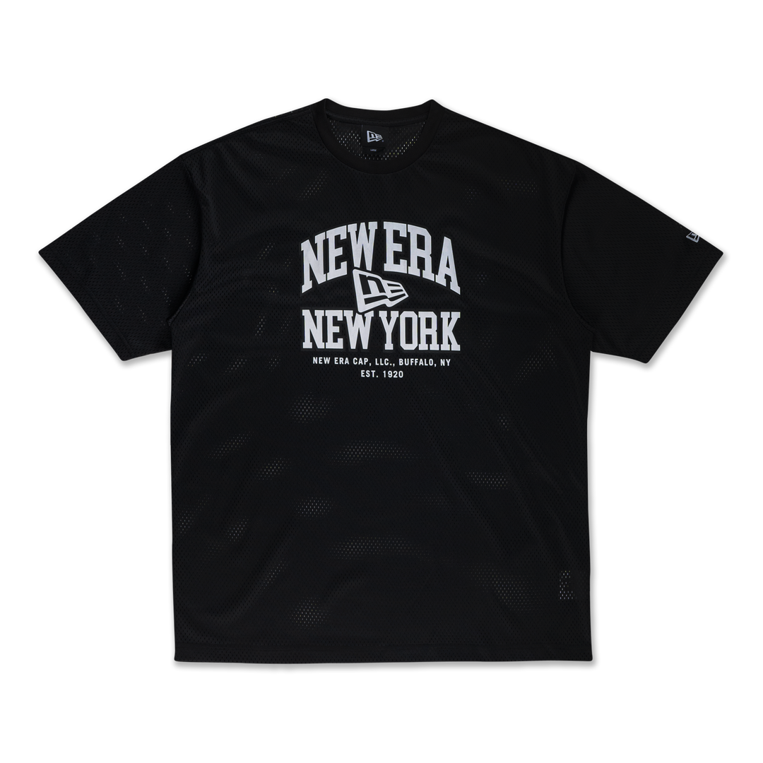 New Era Basketball Club Black Oversized Short Sleeve T Shirt