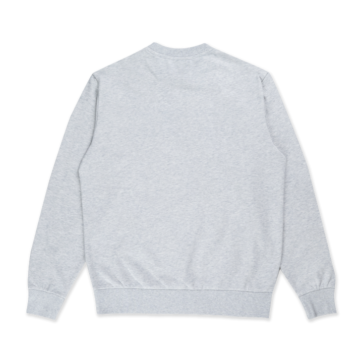 Boro Contemporary Light Heather Gray Crew Neck Sweatshirt