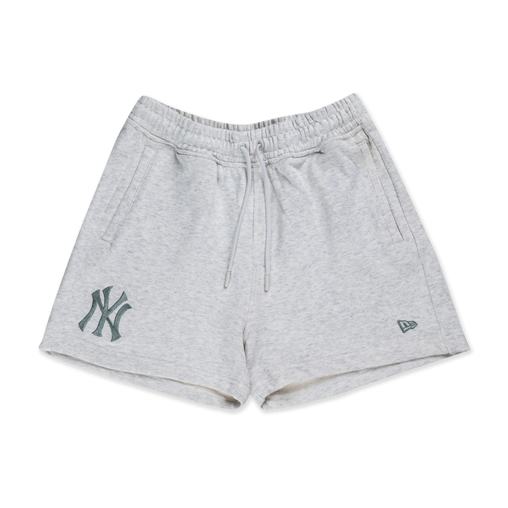 Women New York Yankees Color Era Light Heather Gray Knit Shorts