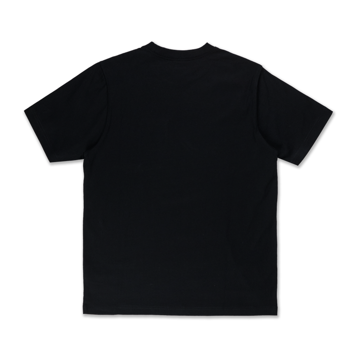 Preppy Black Short Sleeve Pocket T-Shirt