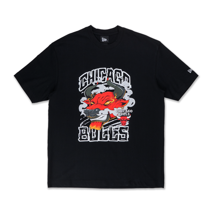 Chicago Bulls NBA Gnarly Oversized Black Short Sleeve T-Shirt