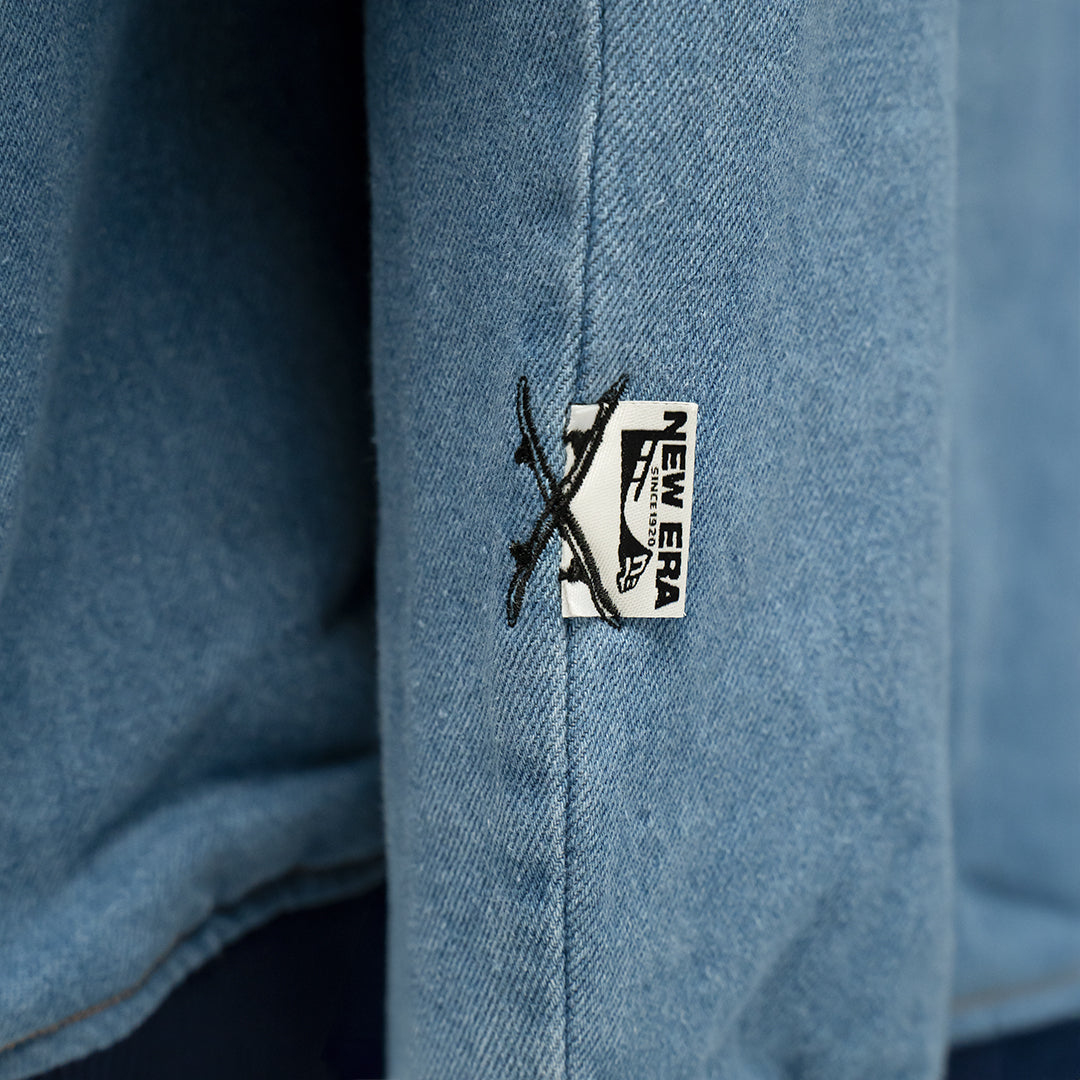 New York Yankees Retro Denim Blue Padded Jacket