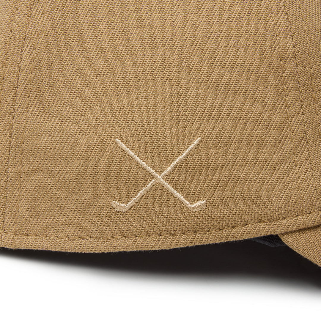 9FORTY Women Golf Open Back Charm Khaki Adjustable
