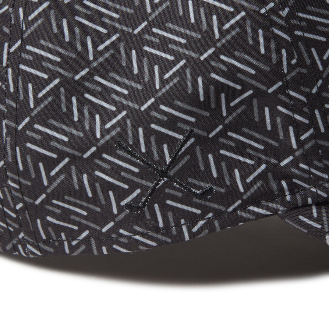 9FORTY Golf Geometric Pattern Black Snapback