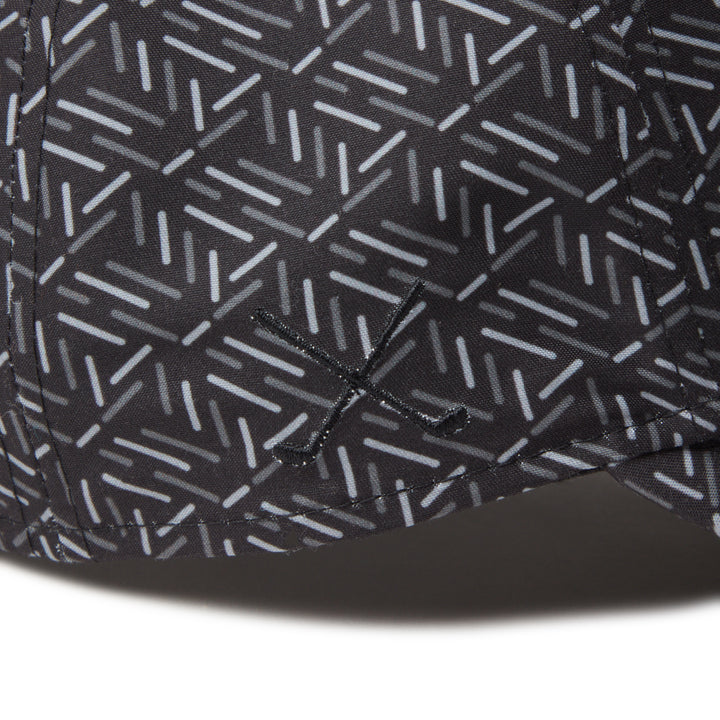 9FORTY Golf Geometric Pattern Black Snapback