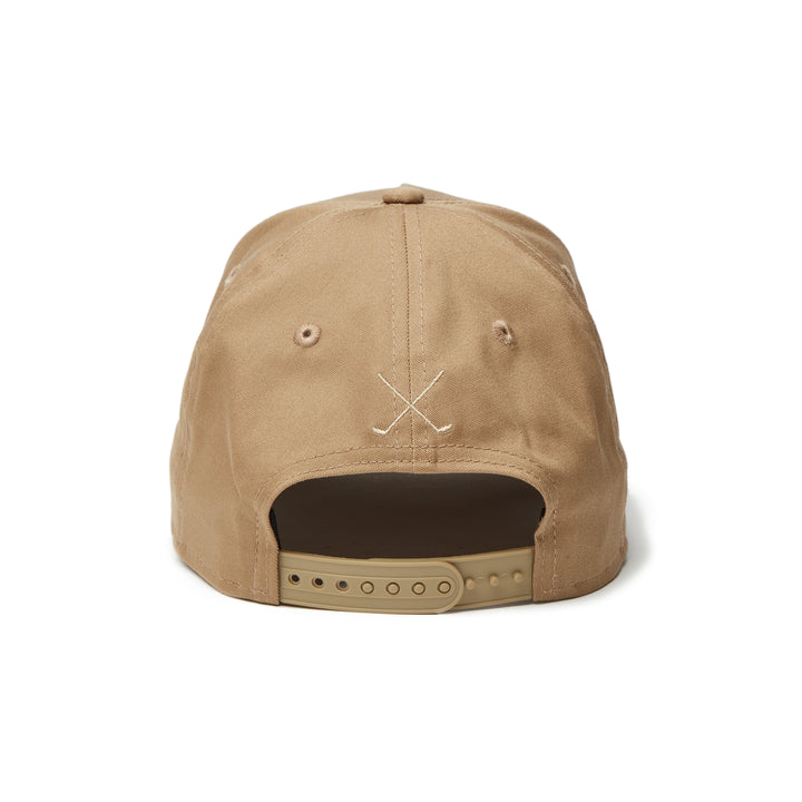 9FORTY A-Frame Golf Stretch Cotton Washable Oval Khaki Snapback