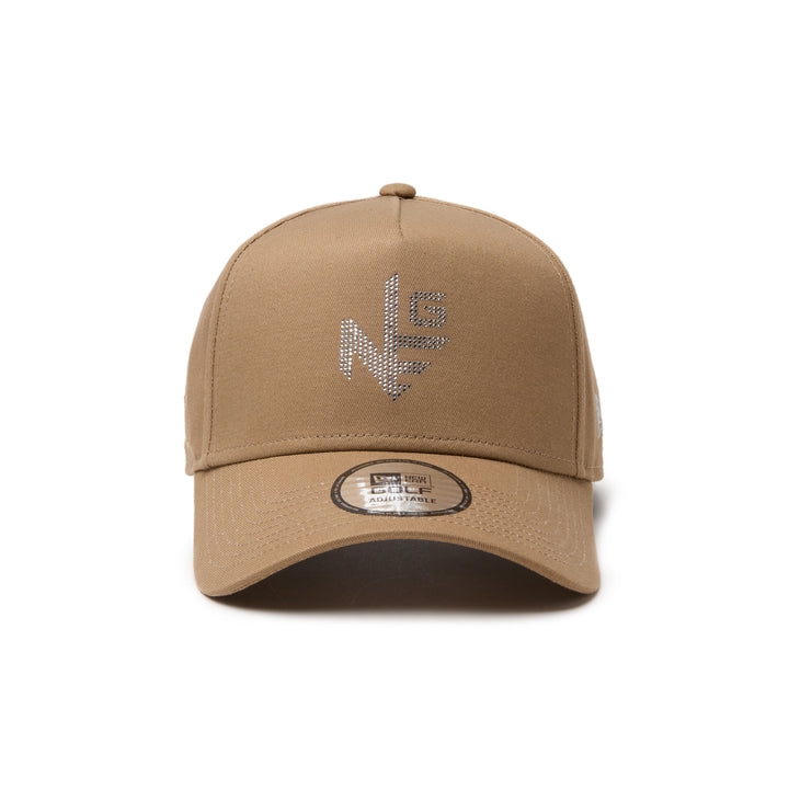 9FORTY A-Frame Rhinestone NEG Khaki Snapback