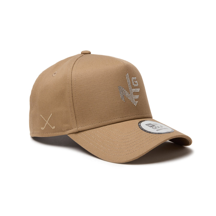9FORTY A-Frame Rhinestone NEG Khaki Snapback