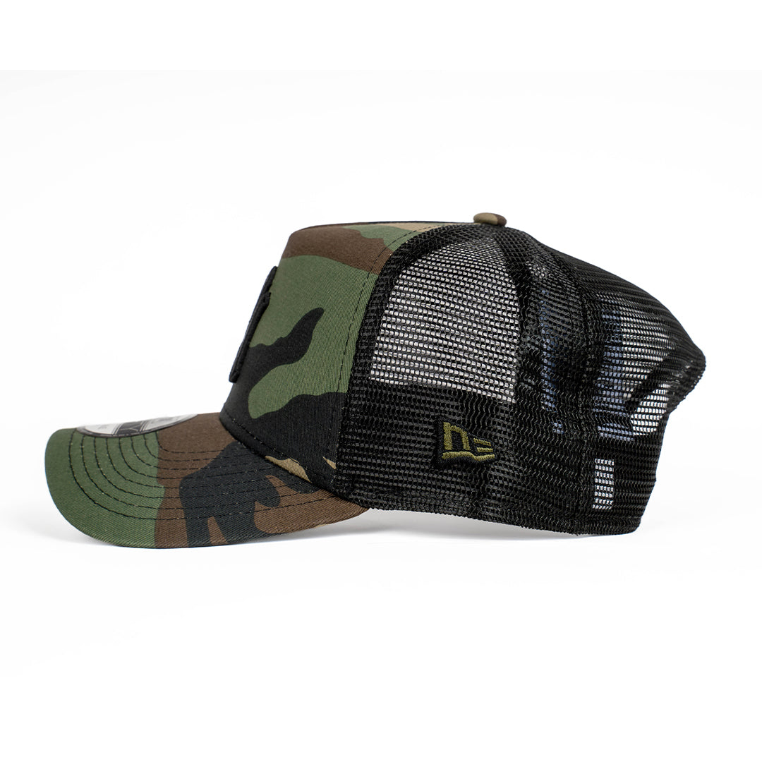9FORTY A-Frame Trucker New York Yankees Camo Snapback