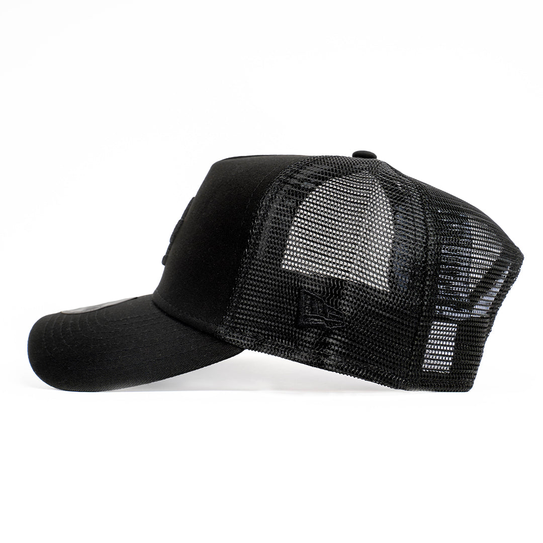 9FORTY A-Frame Trucker Los Angeles Dodgers Black Snapback