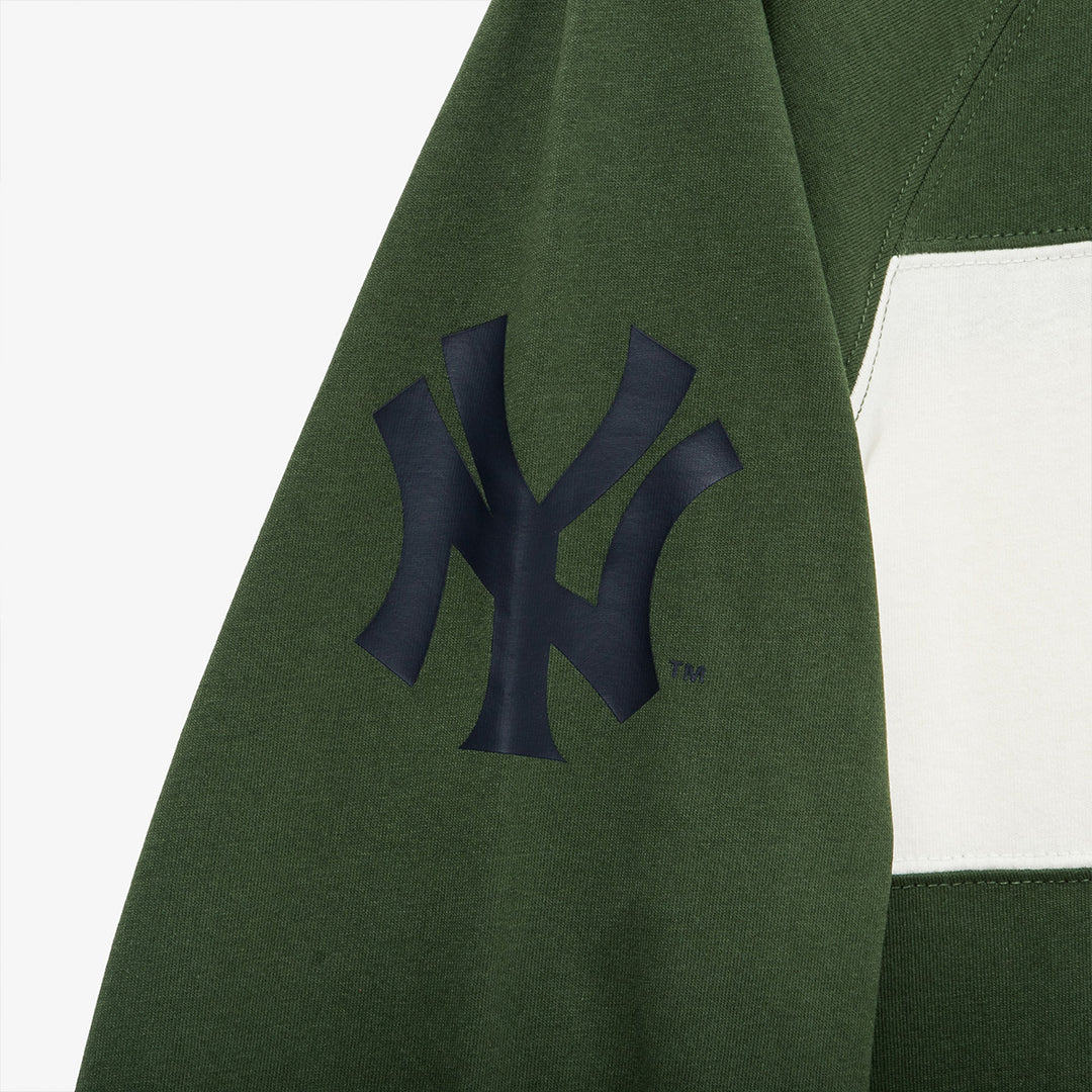 New York Yankees MLB Color Block Dark Green Long Sleeve T-Shirt
