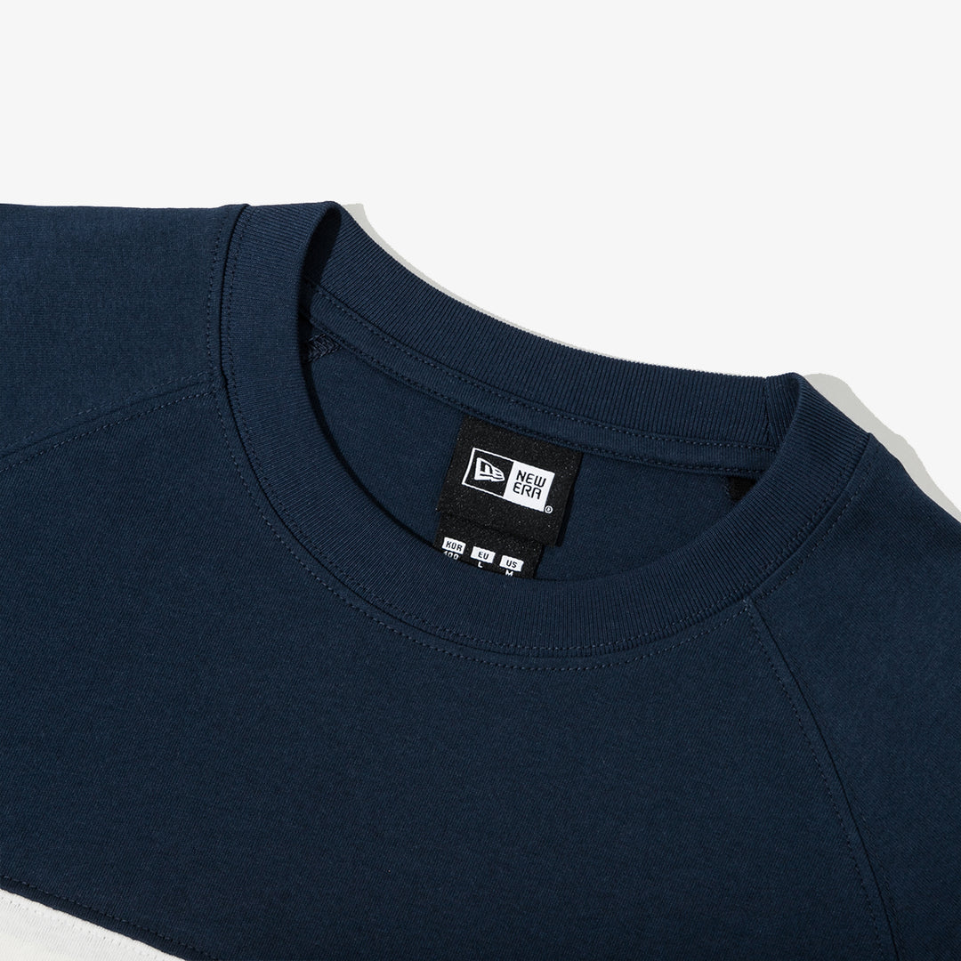 New York Yankees MLB Color Block Dark Blue Long Sleeve T-Shirt