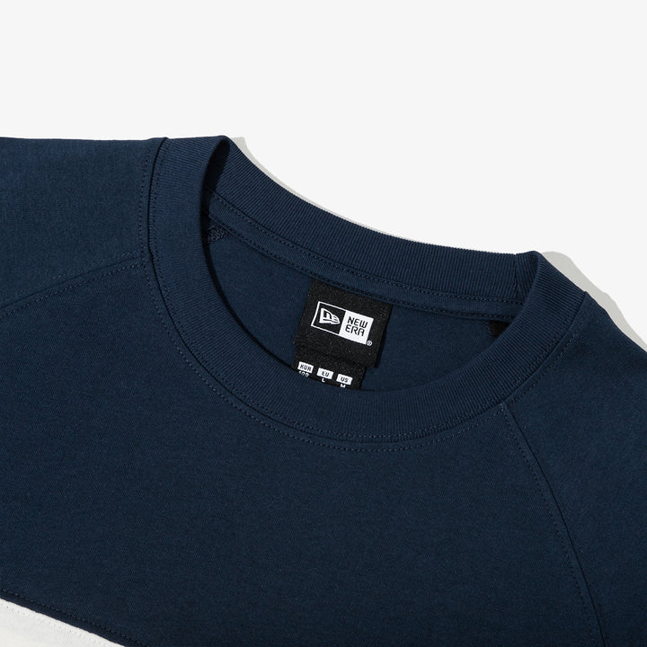New York Yankees MLB Color Block Dark Blue Long Sleeve T-Shirt