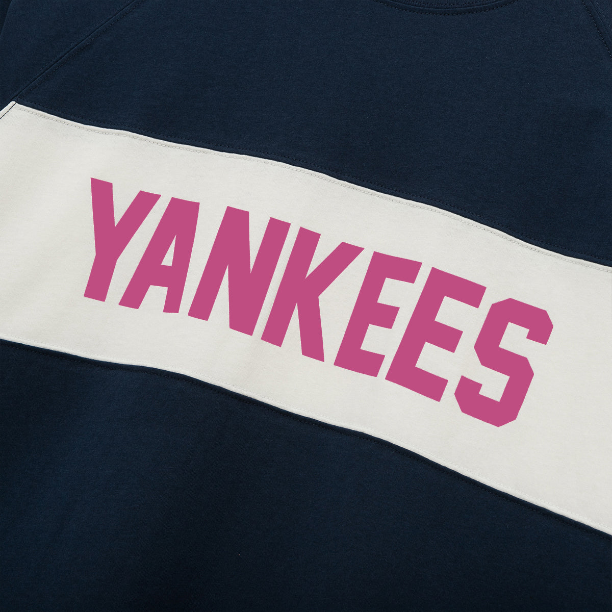 New York Yankees MLB Color Block Dark Blue Long Sleeve T