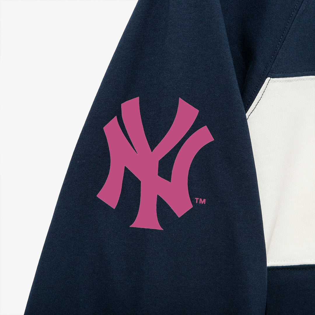 New York Yankees MLB Color Block Dark Blue Long Sleeve T-Shirt