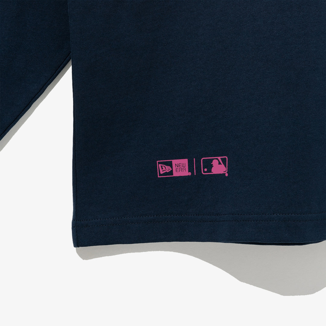 New York Yankees MLB Color Block Dark Blue Long Sleeve T-Shirt