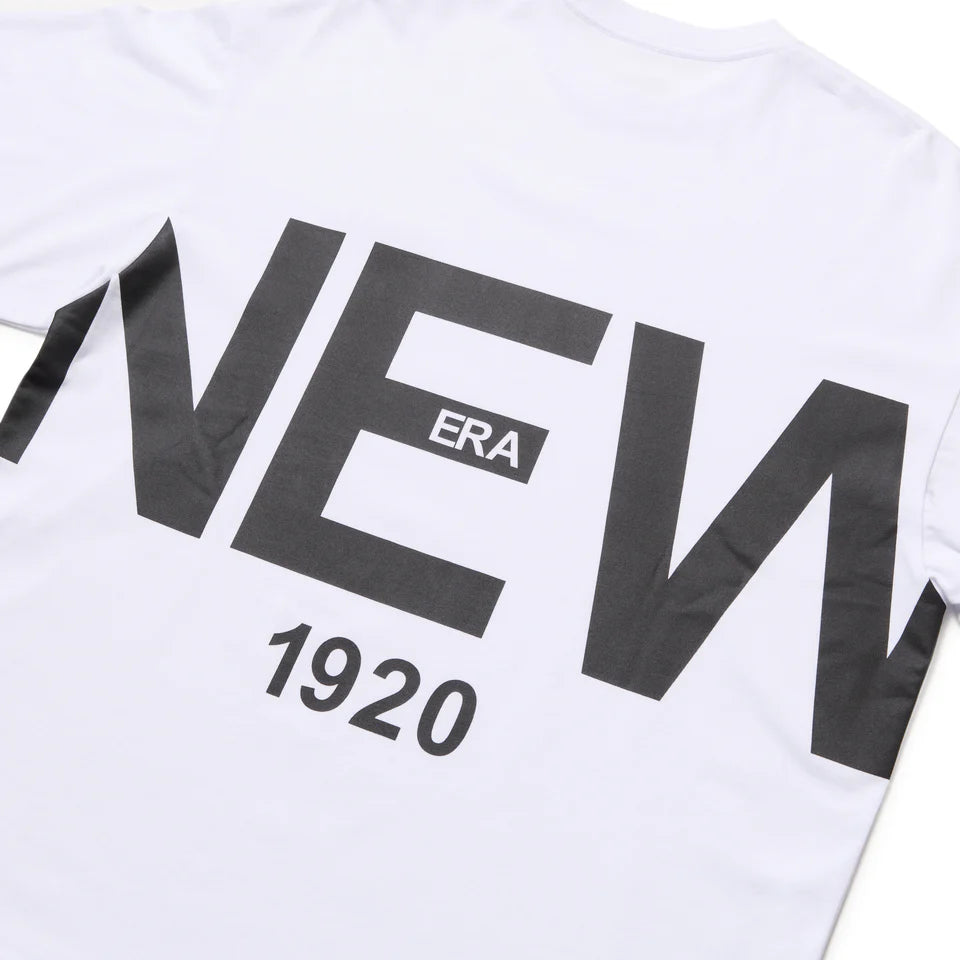 New Era 1920 Zoom Up Logo White Oversized Short Sleeves T-Shirt