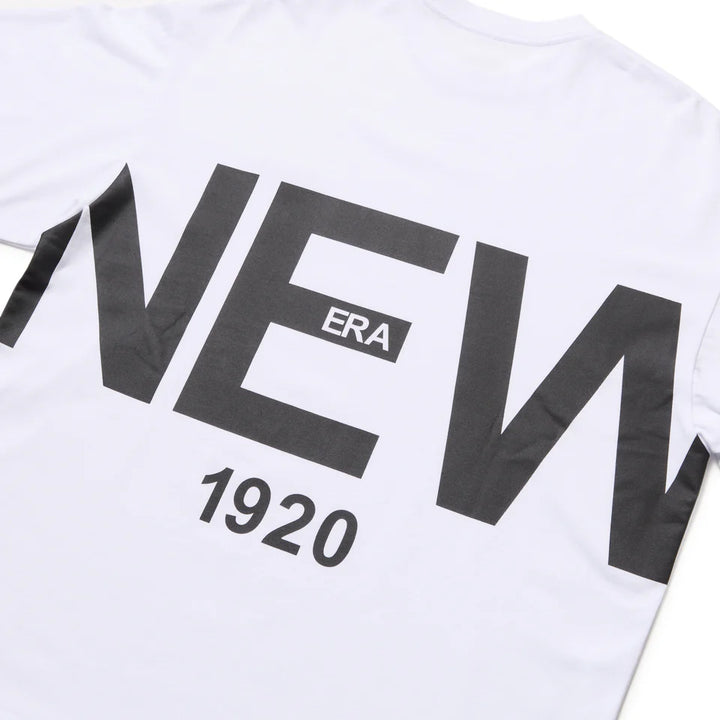 New Era 1920 Zoom Up Logo White Oversized Short Sleeves T-Shirt