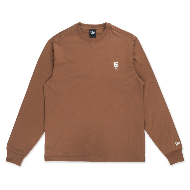 New York Mets Timeless Minimal Toffee Long Sleeve T-Shirt