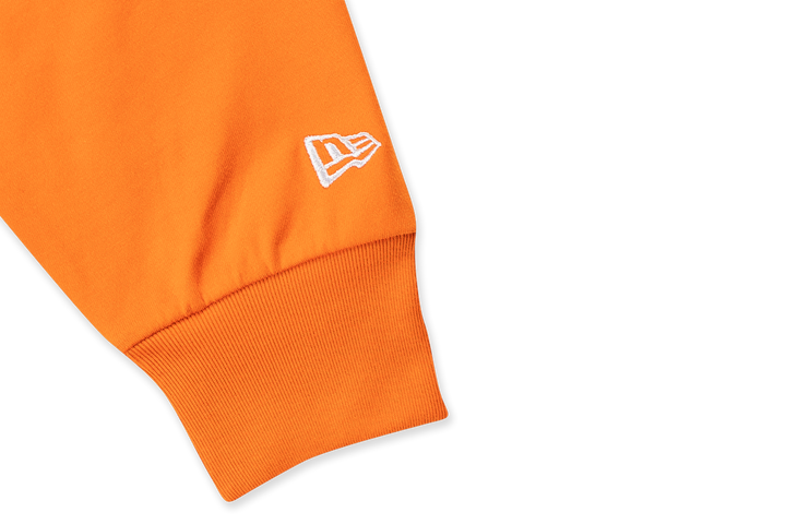 New Era Script Timeless Minimal Orange Long Sleeve T-Shirt