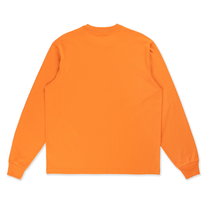 New Era Script Timeless Minimal Orange Long Sleeve T-Shirt
